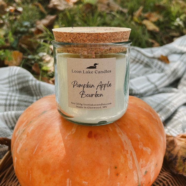 Autumn Collection Recycled Glass Two Wick Candle (9oz)