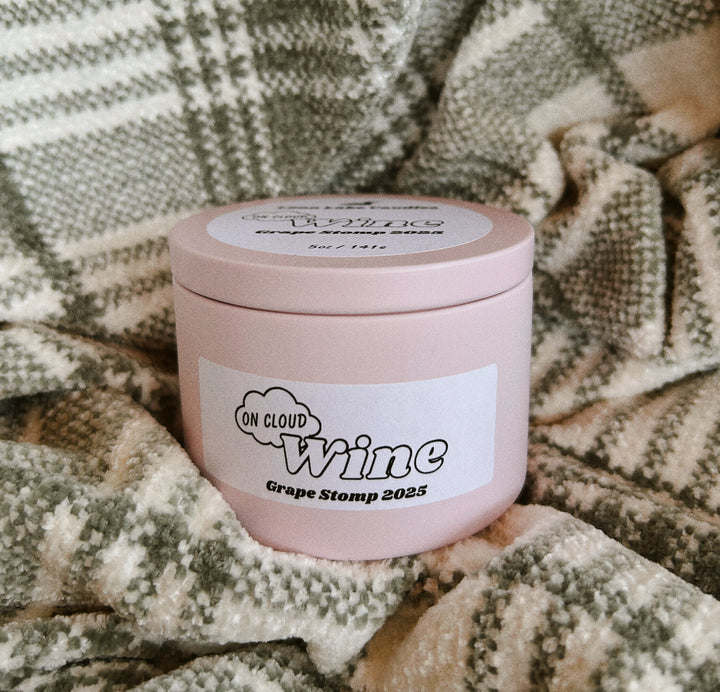 On Cloud Wine Grape Stomp 2025 Candle Tin